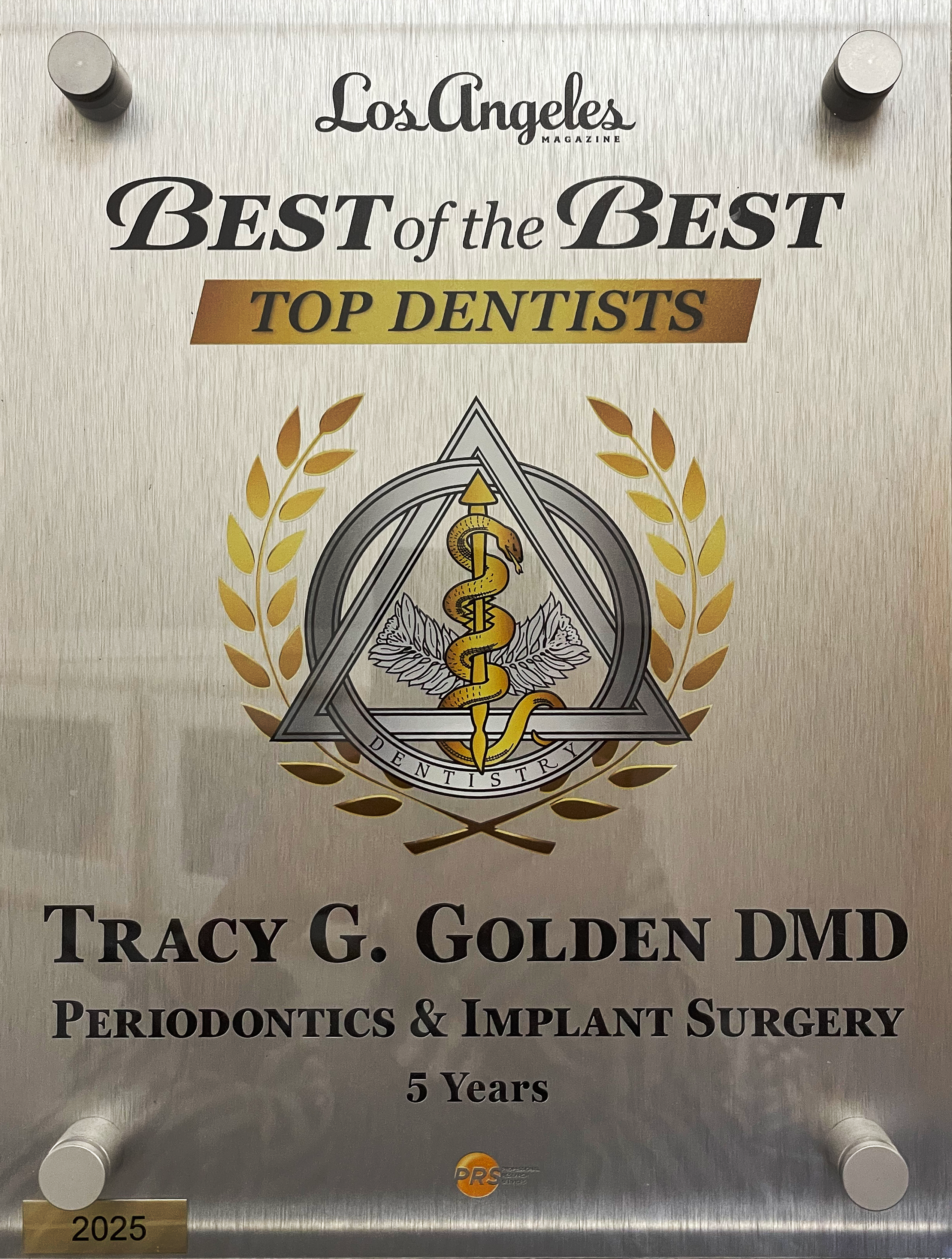 Los Angeles Magazine Best of the Best Top Dentists — Tracy G. Golden DMD